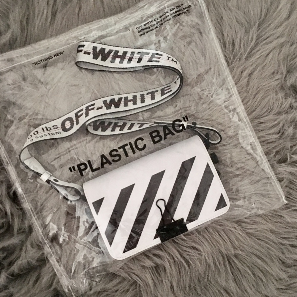 Off-white Virgil Abloh binder clip mini white bag - Picture 1 of 8
